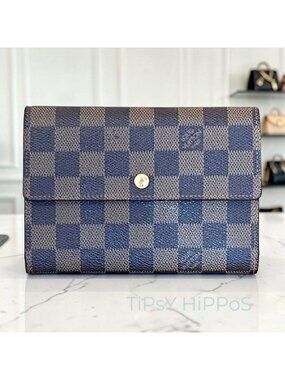 LOUIS VUITTON Tresor Etui Papier Trifold Wallet Damier Leather